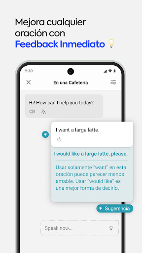 Captura de pantalla de Speak - Aprende inglés