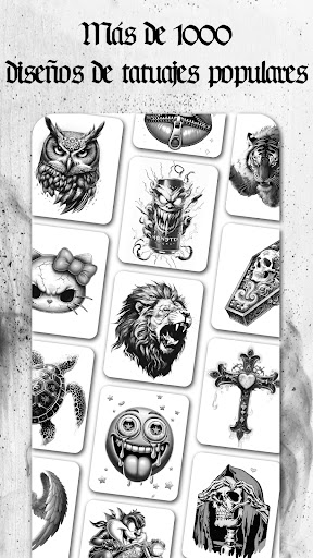 Captura de pantalla de Tatuaje libro para colorear
