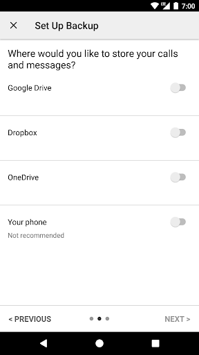 Captura de pantalla de SMS Backup & Restore Pro