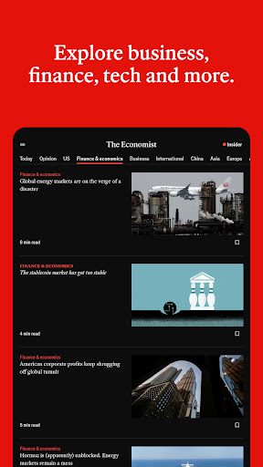 Captura de pantalla de The Economist - World News