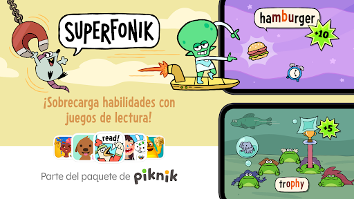 Captura de pantalla de Superfonik: Lectura para niños