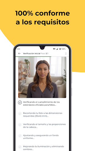 Captura de pantalla de Foto para ID & Foto Carnet
