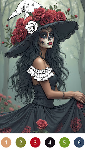 Macabre Color Paint By Number screenshot
