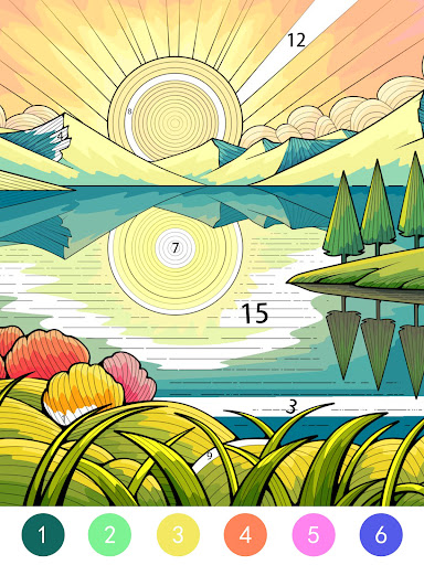 Tangle Color by Number Book screenshot