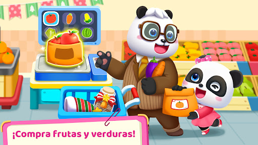 Captura de pantalla de El Supermercado del Panda Bebé