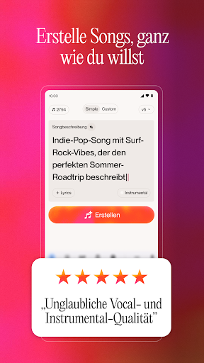 Suno - KI Musik & Lieder Screenshot