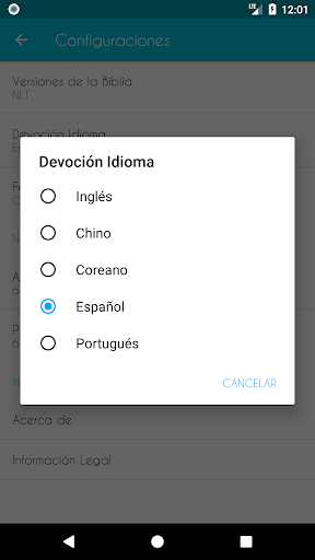 Captura de pantalla de Biblia Devocional