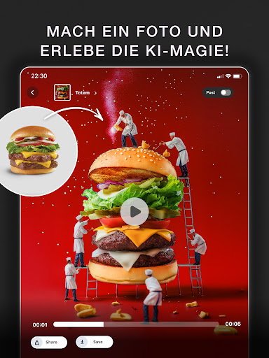 Glam AI Video & Foto Erstellen Screenshot