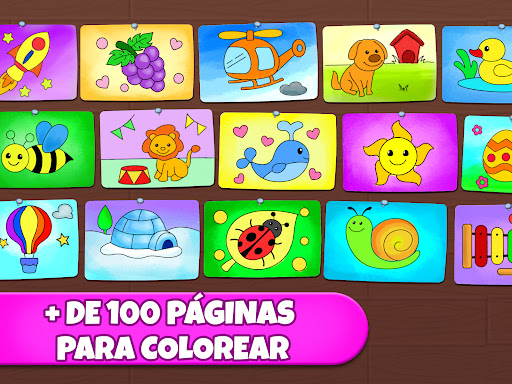 Captura de pantalla de Juegos de colorear y pintar