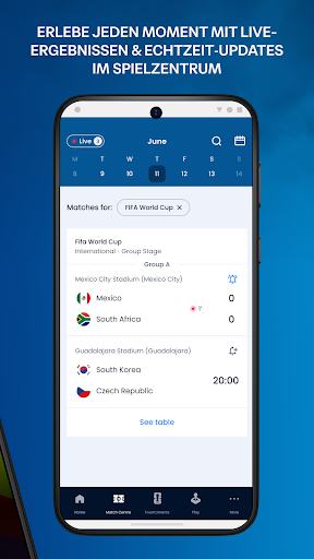 FIFA die offizielle App Screenshot