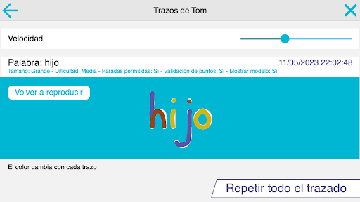Captura de pantalla de Escribo en letras de imprenta