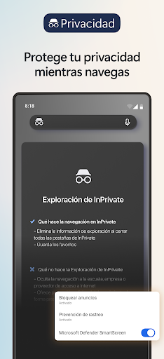 Captura de pantalla de Microsoft Edge:navegador de IA