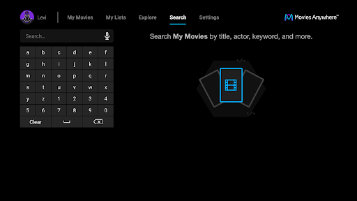 Captura de pantalla de Movies Anywhere