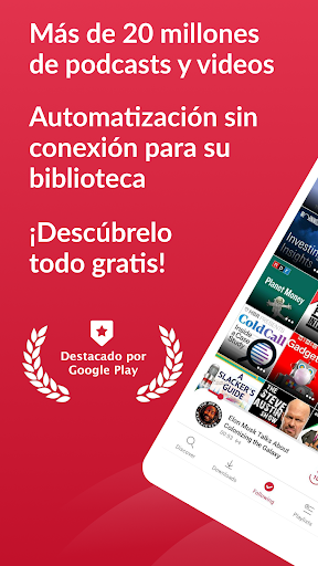 Captura de pantalla de App de podcast: Player FM