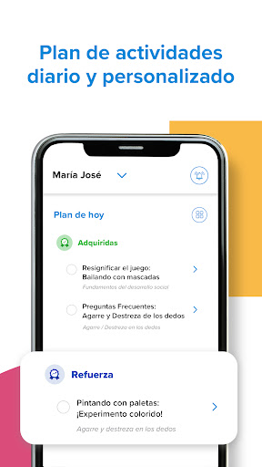 Captura de pantalla de Kinedu: Desarrollo del Bebé
