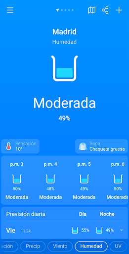 Captura de pantalla de El Tiempo y Clima: Weather Sky