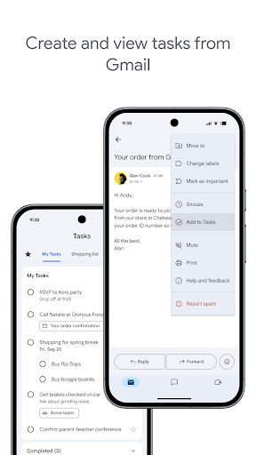 Google Tasks screenshot