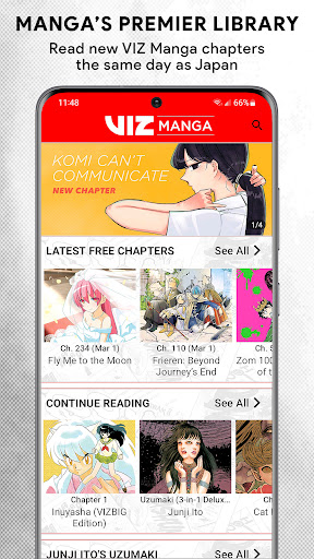 Captura de pantalla de VIZ Manga