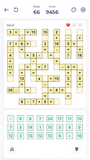 Mathematik-Puzzles - Crossmath Screenshot