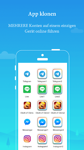 Parallel Space - App klonen Screenshot