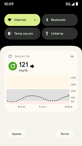 Captura de pantalla de Dexcom G6
