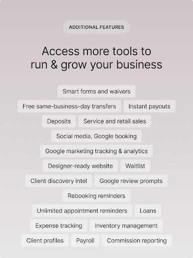 Captura de pantalla de GlossGenius: Booking, Payments