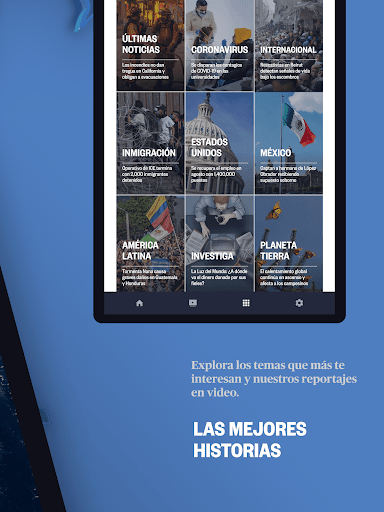 Captura de pantalla de Noticias Telemundo