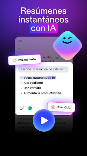 Captura de pantalla de Speechify: Lector de Voz IA