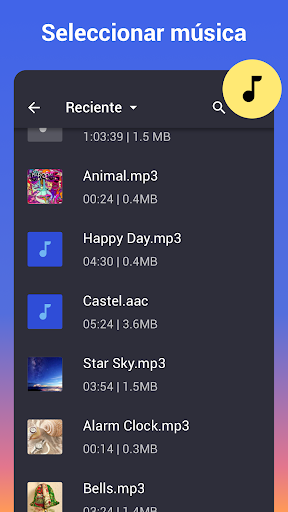 Captura de pantalla de Editor de Audios: cortar audio
