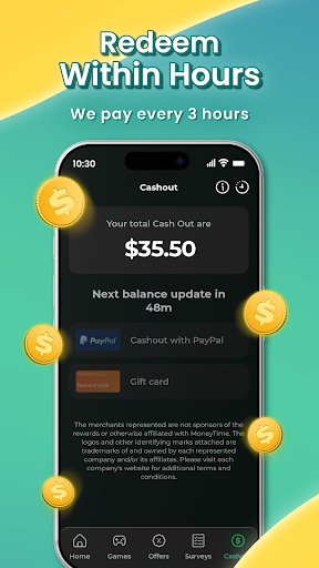 MoneyTime - Play & Earn Money screenshot