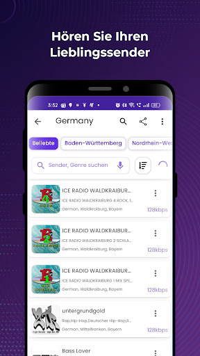 Radio FM: Live-Radio-App Screenshot