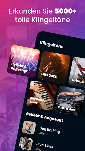 Klingelton Lieder für Android Screenshot