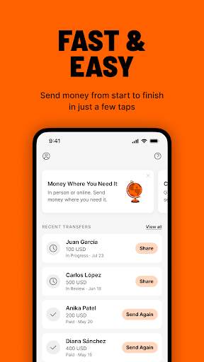 Ria Money Transfer screenshot