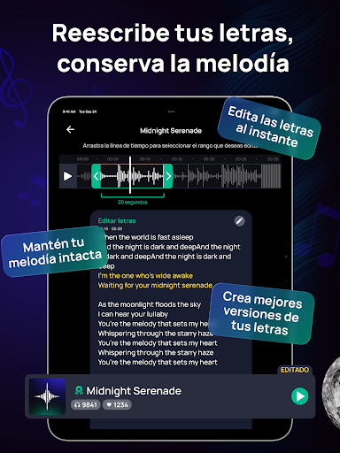 Captura de pantalla de Donna IA Generador de Música