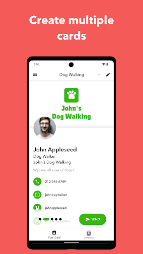 Captura de pantalla de Blinq: Digital Business Card