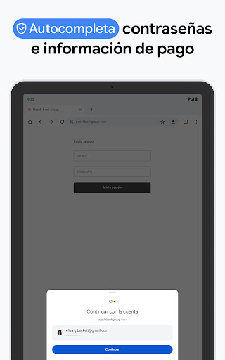 Captura de pantalla de Google Chrome