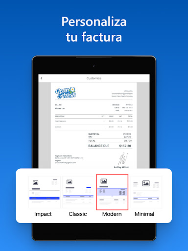 Captura de pantalla de Facturas Fácil - Invoice Fly