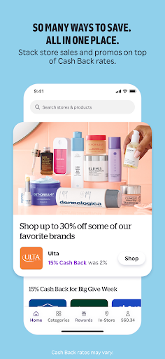 Captura de pantalla de Rakuten: Cash Back and Deals