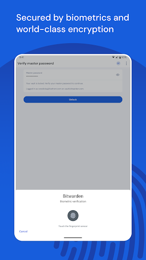 Captura de pantalla de Bitwarden - Password Manager