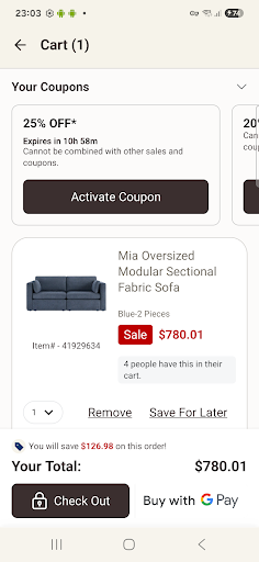 Bed Bath & Beyond screenshot