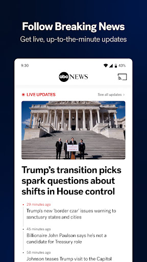 Captura de pantalla de ABC News: Breaking News Live