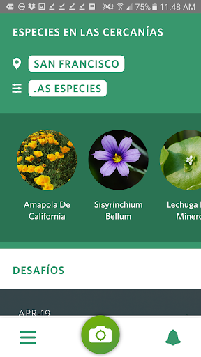 Captura de pantalla de Seek, por iNaturalist