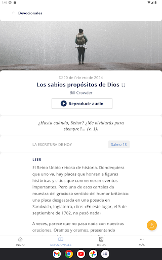 Captura de pantalla de Nuestro Pan Diario