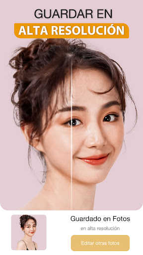 Captura de pantalla de Perfect365: Cara maquillaje