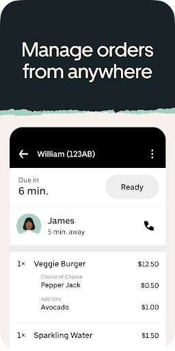 Captura de pantalla de Uber Eats : Gestor de Pedidos