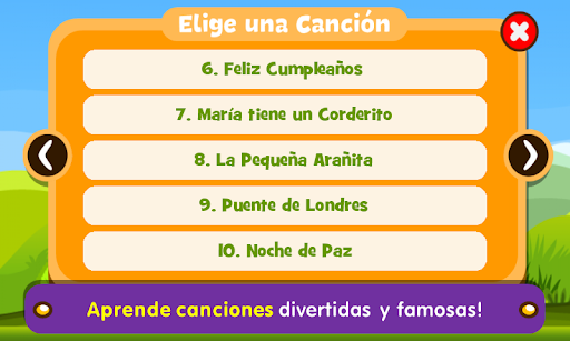 Captura de pantalla de Aprende Música y Canciones