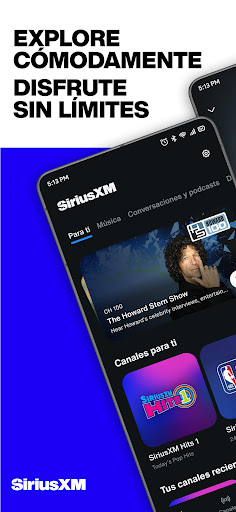 Captura de pantalla de SiriusXM: Música y más