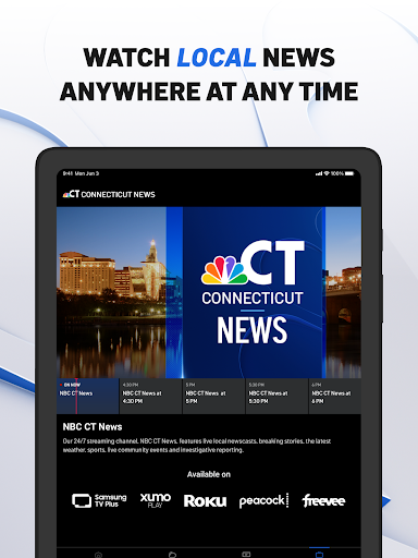 Captura de pantalla de NBC Connecticut News & Weather