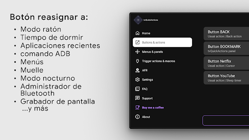 Captura de pantalla de tvQuickActions Pro