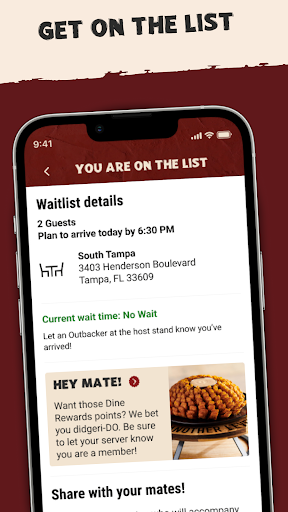 Captura de pantalla de Outback Steakhouse